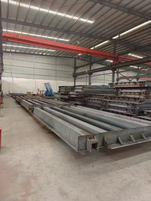 U-beam Steel Bridge Truck Scale Structure For Easy Installation Weigh Pad -10C 50C ساختار تراز فولادی پل U-beam برای نصب آسان و آسان