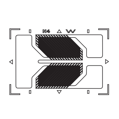 تراش تورسیون V فولیک روسستیس (Rossetes Foil Strain Gauge) سری HA-B