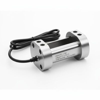 ظرفیت 1 تا 30 تن سلول بار کششی که خطی بودن 0.2 درصد FS و محدوده دمایی منفی 10 تا 60 درجه سانتیگراد را برای سنجش بار فراهم می کند